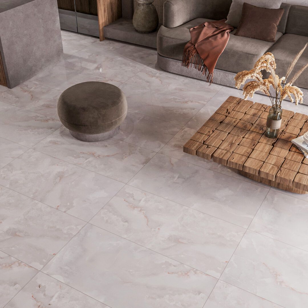 Nove Sky Grey Onyx Polished Porcelain Tile