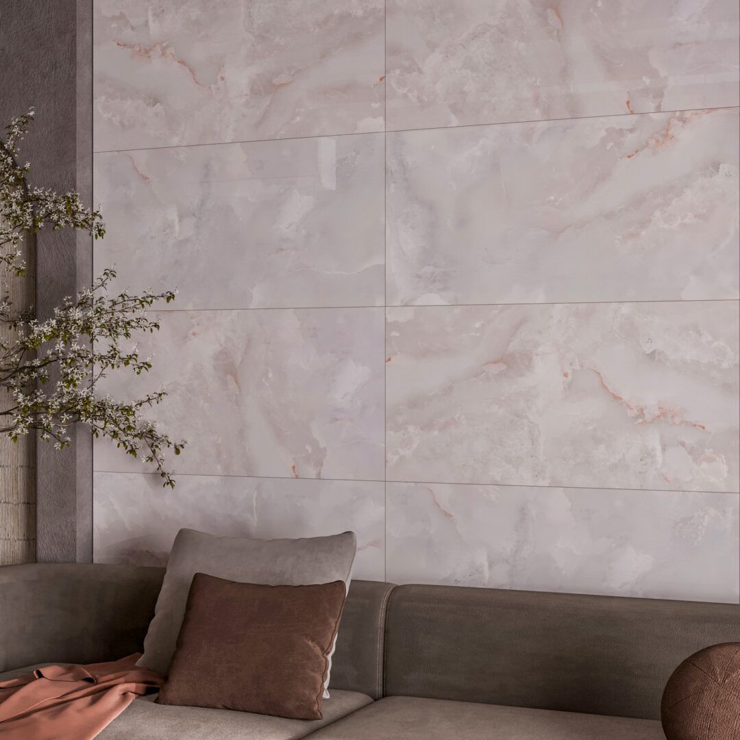 Sky Grey Onyx Polished Porcelain Tile 