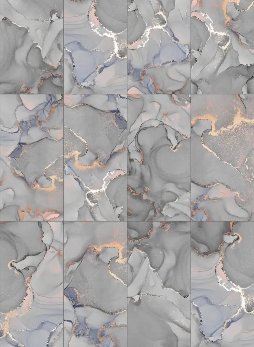 Pandemonium Rose Gold Porcelain Glass Wall Tile