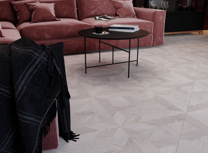 Parquet Star Ash Grey 60x60cm Wood Effect Floor Tile TilesDecor