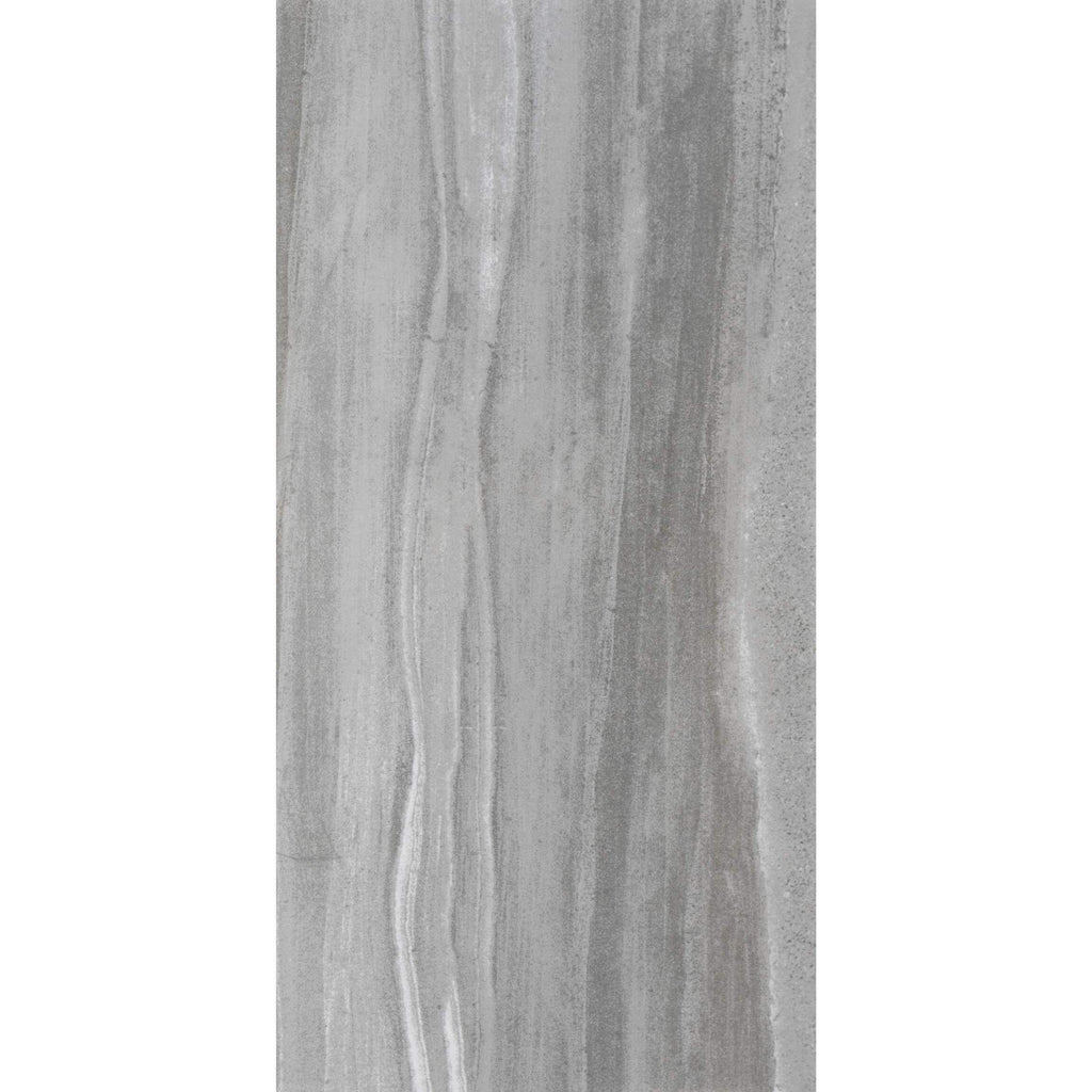 Serenity Grey Stone Effect 600x300mm Polished Porcelain Wall and Floor Tile TilesDecor