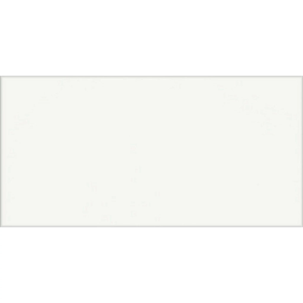 Spellbound White Matt Flat Metro Subway Ceramic Wall 100x200mm Tile TilesDecor