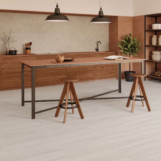 Venice Cool Beige Porcelain Matt Stone Effect Wall and Floor 600x600mm Tile TilesDecor
