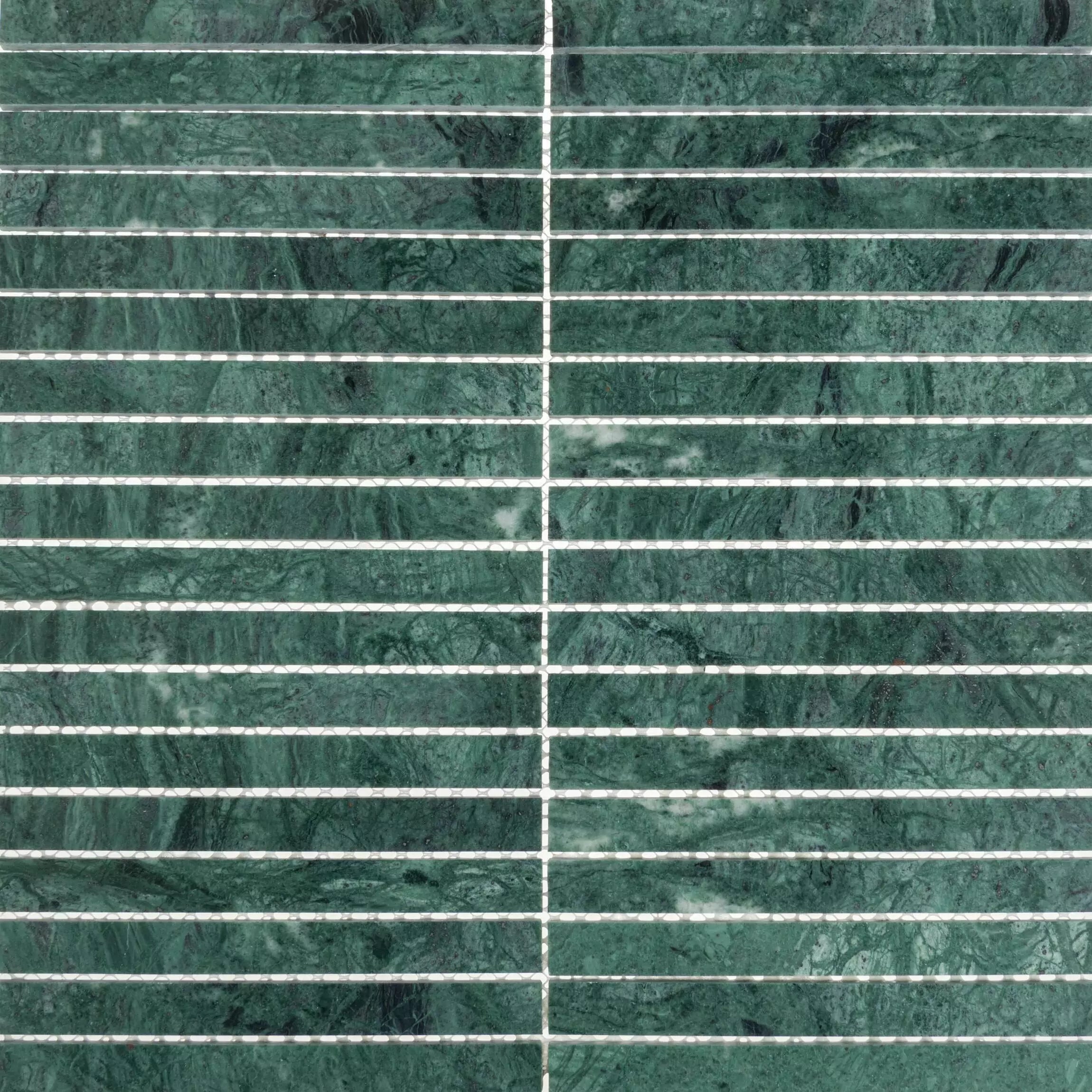 Verona Emerald Green Natural Marble Rectangle Mosaic Wall and Floor Tile TilesDecor