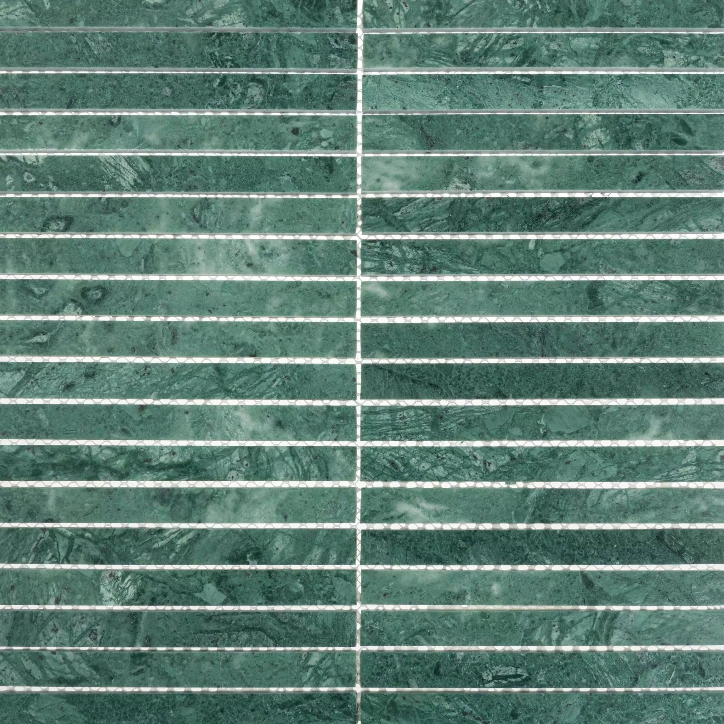 Verona Emerald Green Natural Marble Rectangle Mosaic Wall and Floor Tile TilesDecor