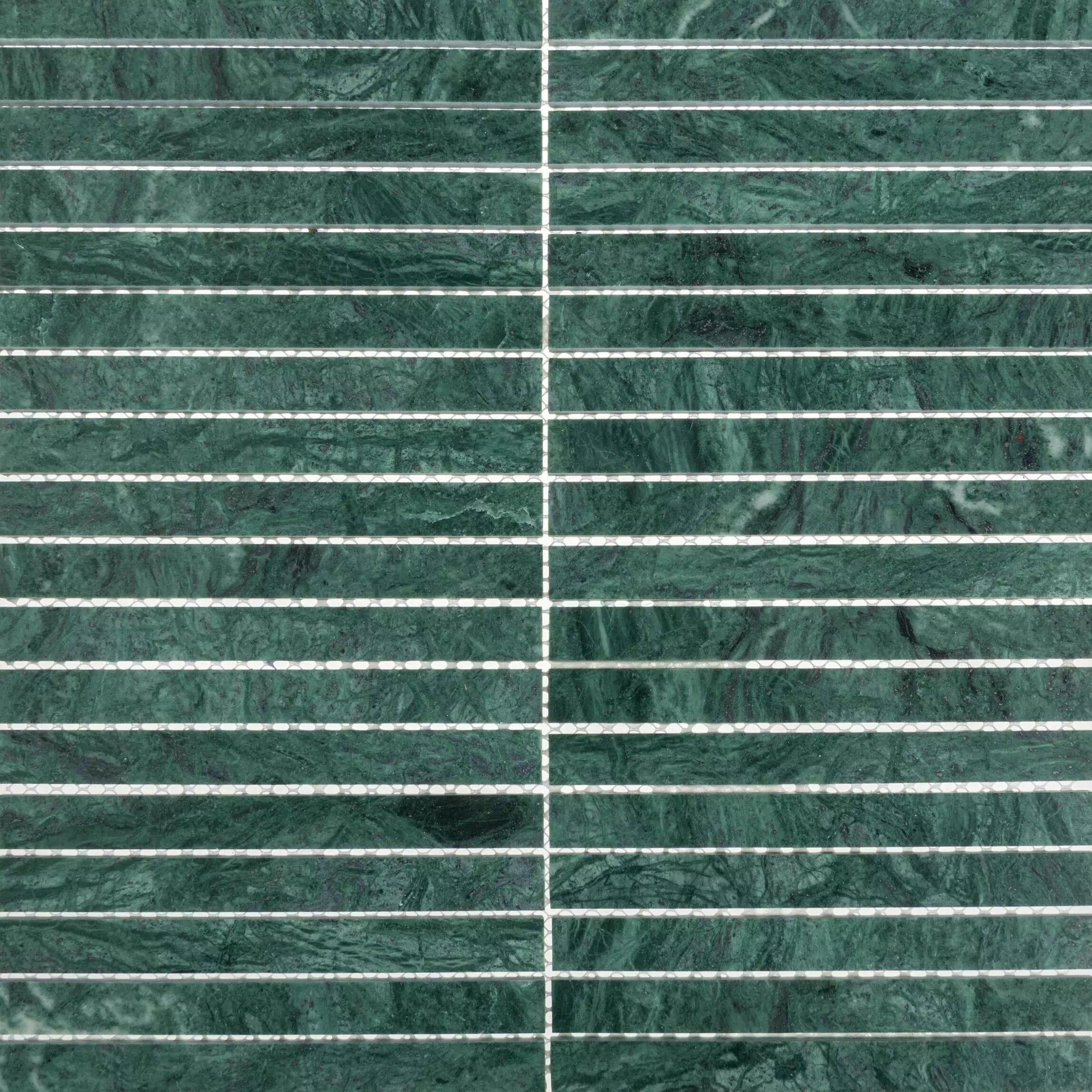 Verona Emerald Green Natural Marble Rectangle Mosaic Wall and Floor Tile TilesDecor