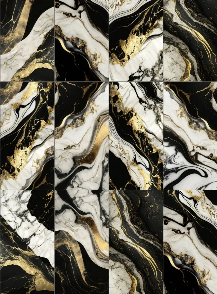 Volcano Gold Porcelain Glass Wall Tile TilesDecor
