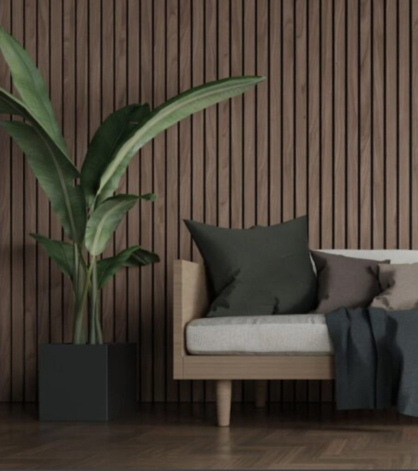 Walnut Brown Luxury Acoustic Wall Panel