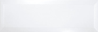 White Gloss Bevelled Metro Subway Ceramic Wall 100x300mm Tile TilesDecor