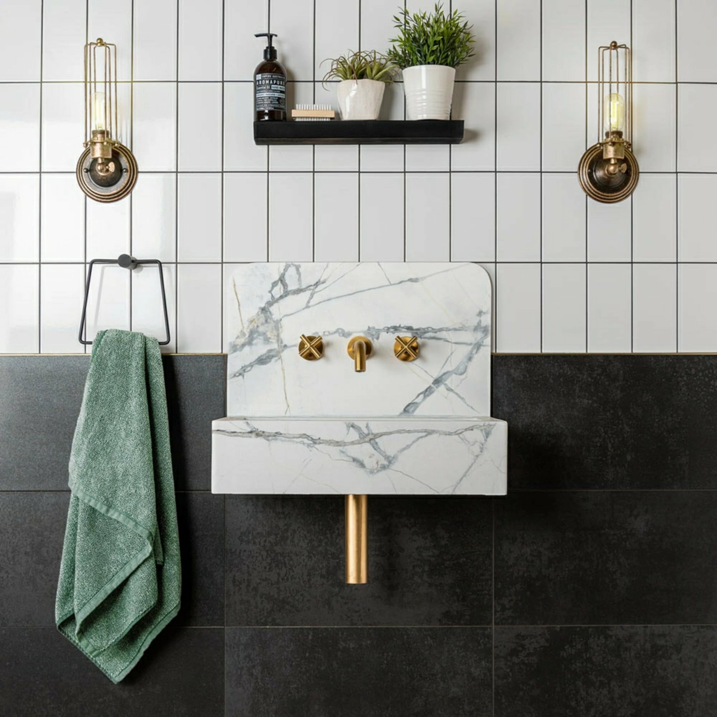 White Gloss Flat Metro Ceramic Wall 100x200mm Tile TilesDecor