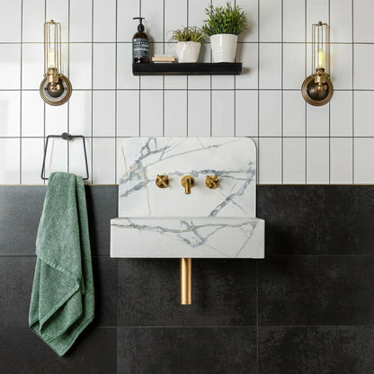 White Gloss Flat Metro Ceramic Wall 100x200mm Tile TilesDecor