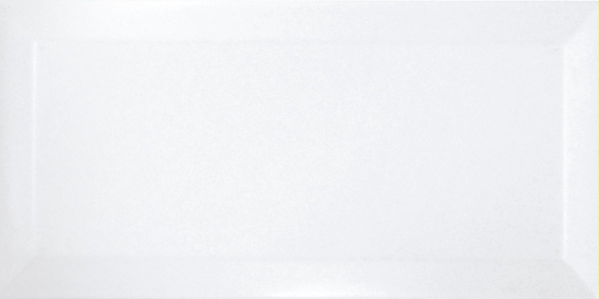 White Matt Bevelled Metro Ceramic Wall 100x200mm Tile TilesDecor