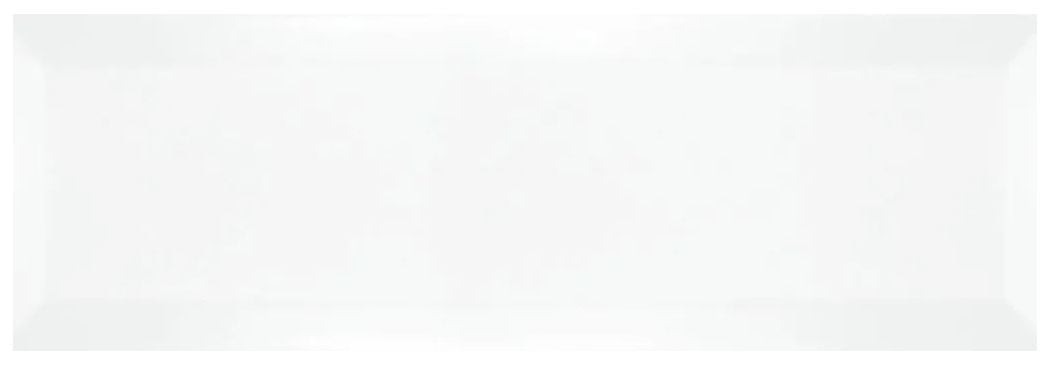 White Matt Bevelled Metro Subway Ceramic Wall 100x300mm Tile TilesDecor