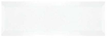 White Matt Bevelled Metro Subway Ceramic Wall 100x300mm Tile TilesDecor