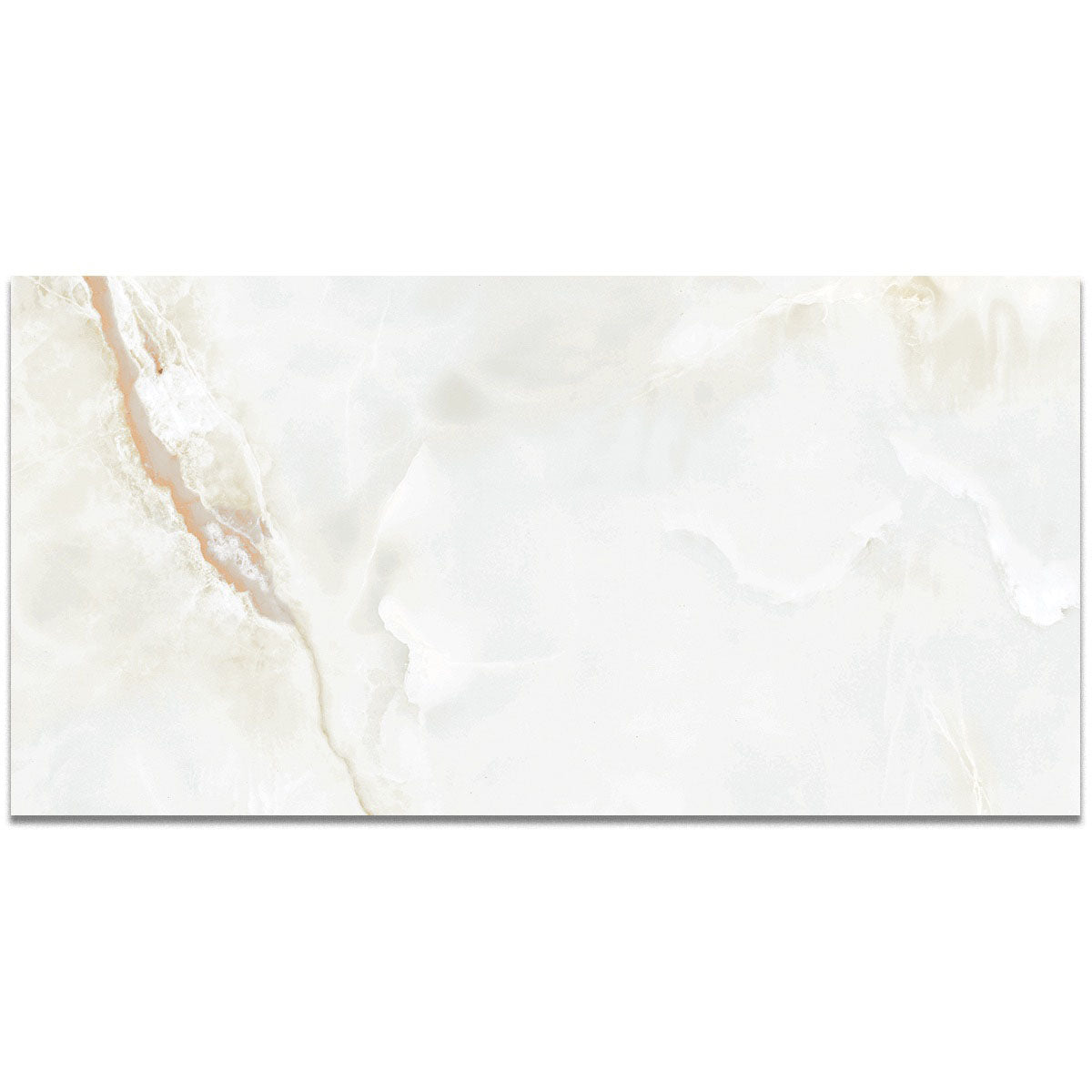 XL Honey Gold Natural Marble Effect 1200x600mm Polished Porcelain Wall and Floor Tile TilesDecor