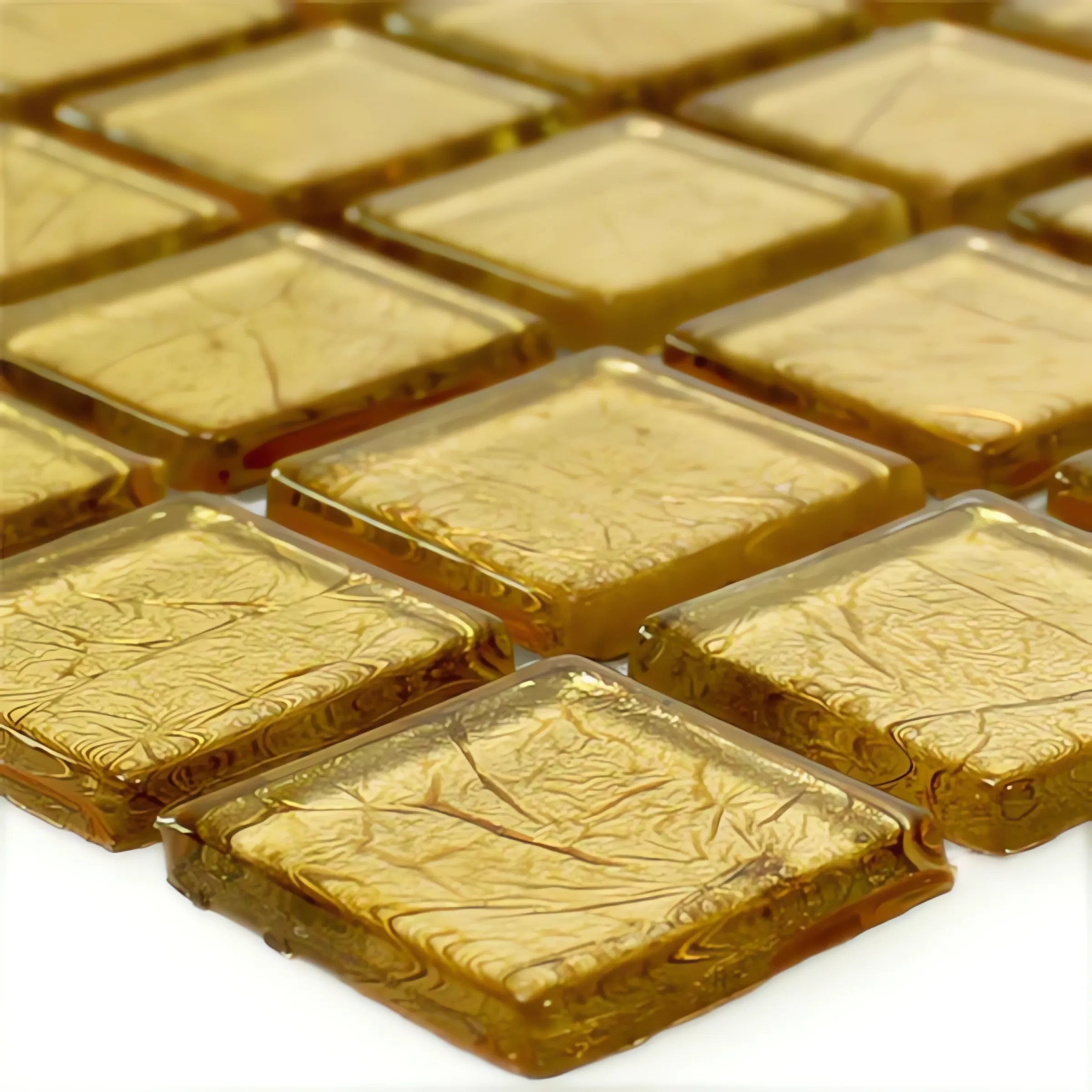Alexandria Gold Glass Mosaic Floor and Wall Mosaic 4mm Mosafil DS33378 Axel CM4GO10