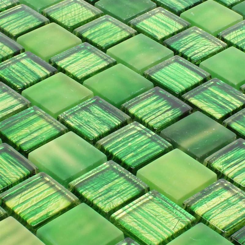 Glass Mosaic Lanzarote Green Mosafil TM33646 Axel XCM CF83