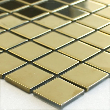 Gold Mirror Glass Mosaic Tile Mosafil TM33268m Axel CM 4GO1