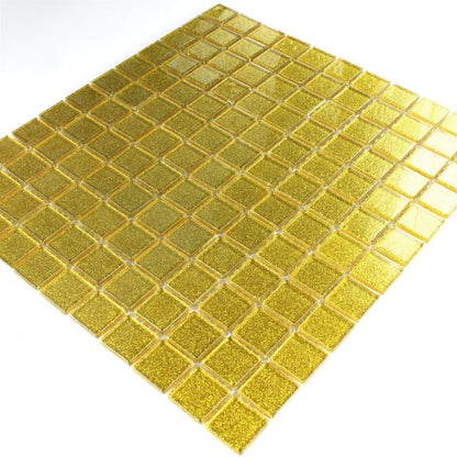 Glitter Gold Glass Mosaic Tiles Axel CM4GO5