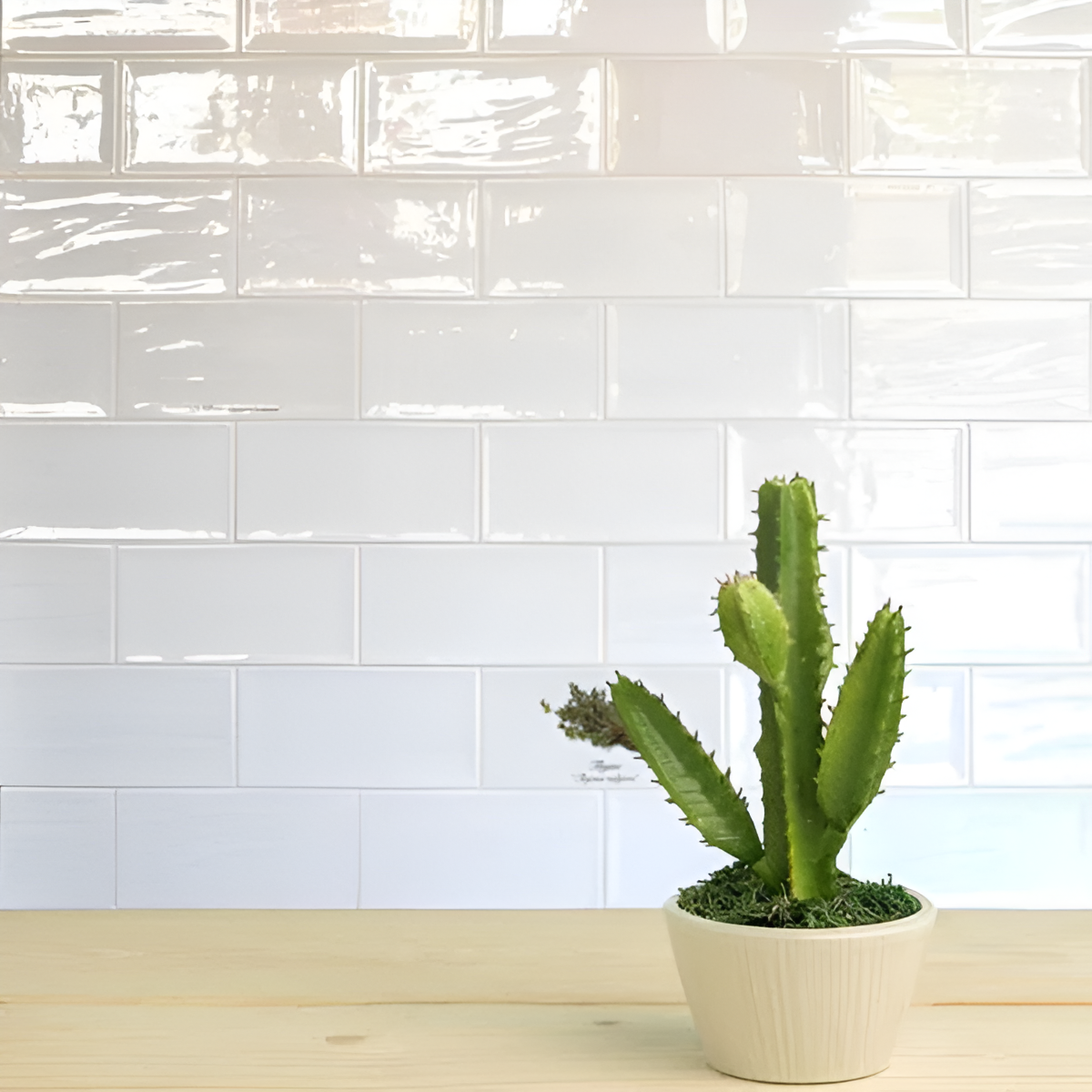 Royal White Brick Gloss Tile 10 x 20cm br 8429919046008