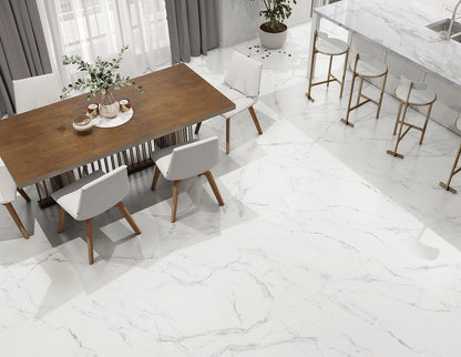 Copy of Bianco White Marble Effect Tile 1200x1200mm TT 120x120