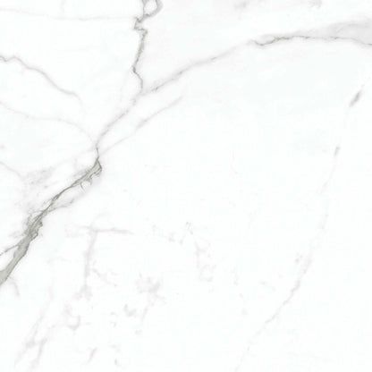 Allura White Marble Effect 60x60cm Matt Porcleain Floor Tiles TilesDecor