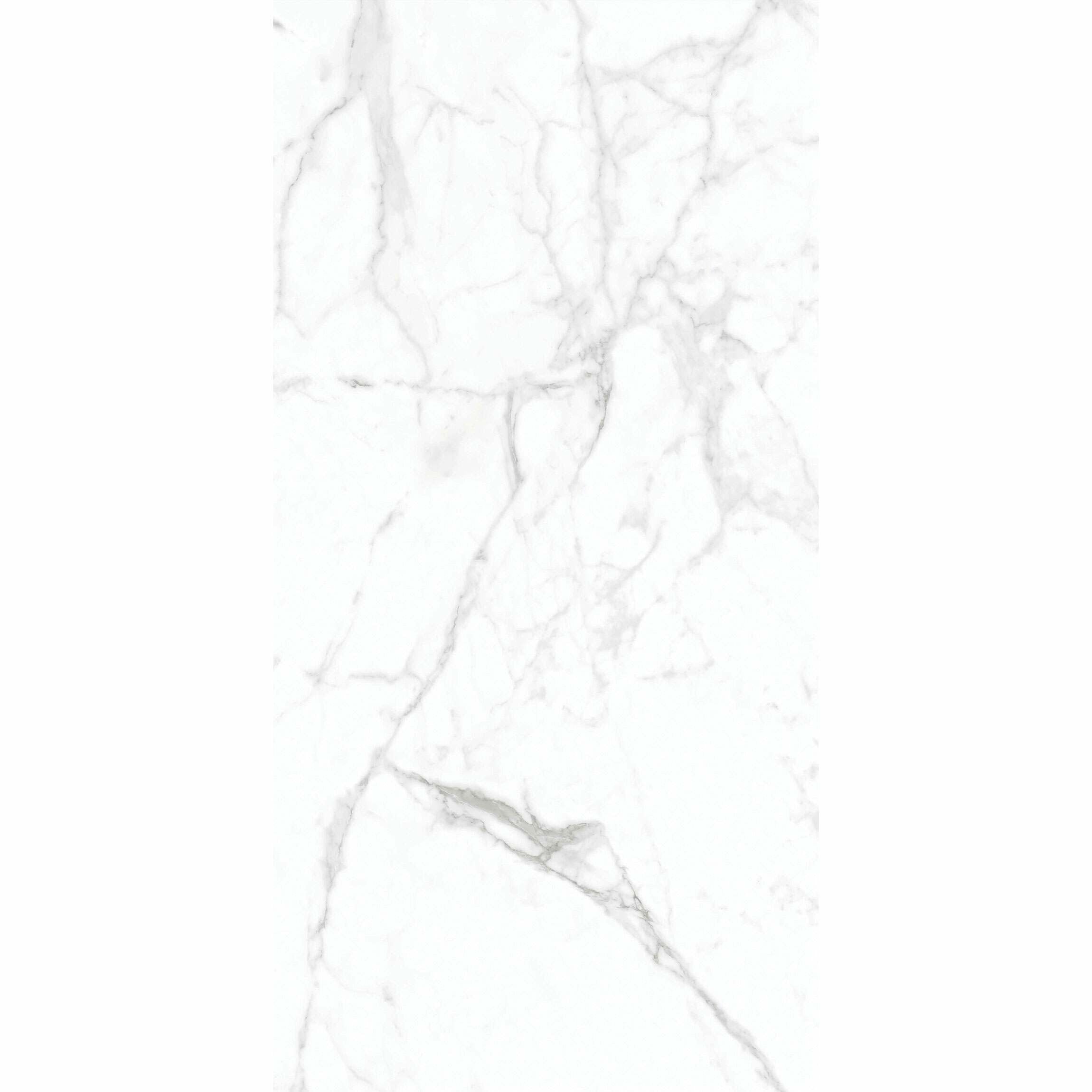 Allura XL 60x120cm White Matt Marble Effect Porcelain Wall and Floor Tiles TilesDecor