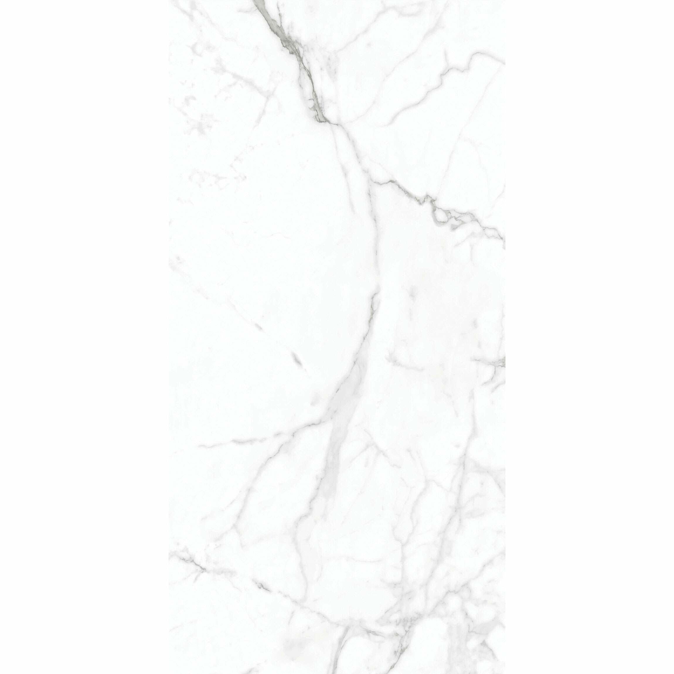Allura XL 60x120cm White Matt Marble Effect Porcelain Wall and Floor Tiles TilesDecor