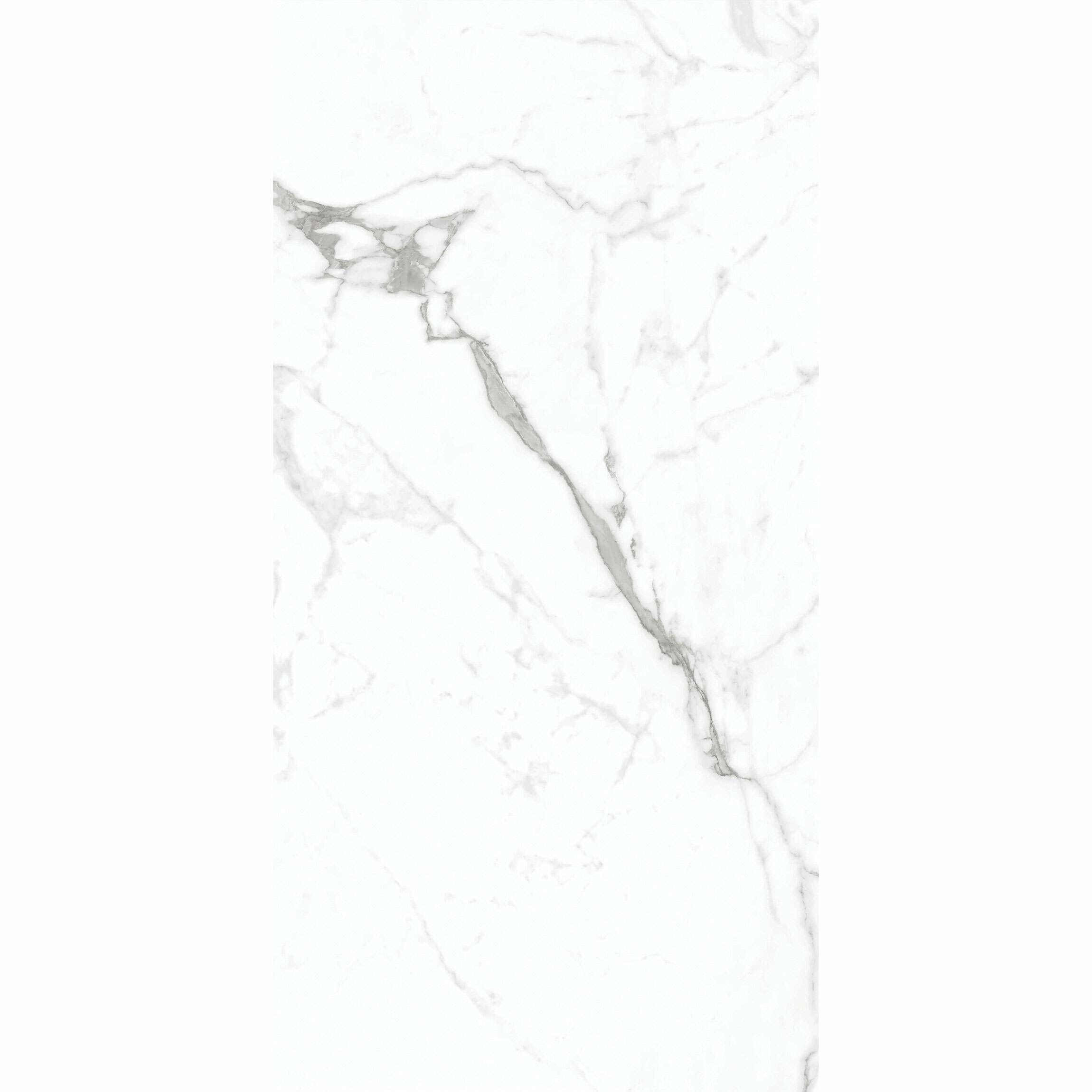 Allura XL 60x120cm White Matt Marble Effect Porcelain Wall and Floor Tiles TilesDecor