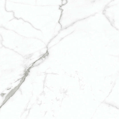 Allura White Marble Effect 60x60cm Polished Porcleain Floor Tiles TilesDecor