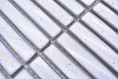 White KitKat Mosaic Tile 