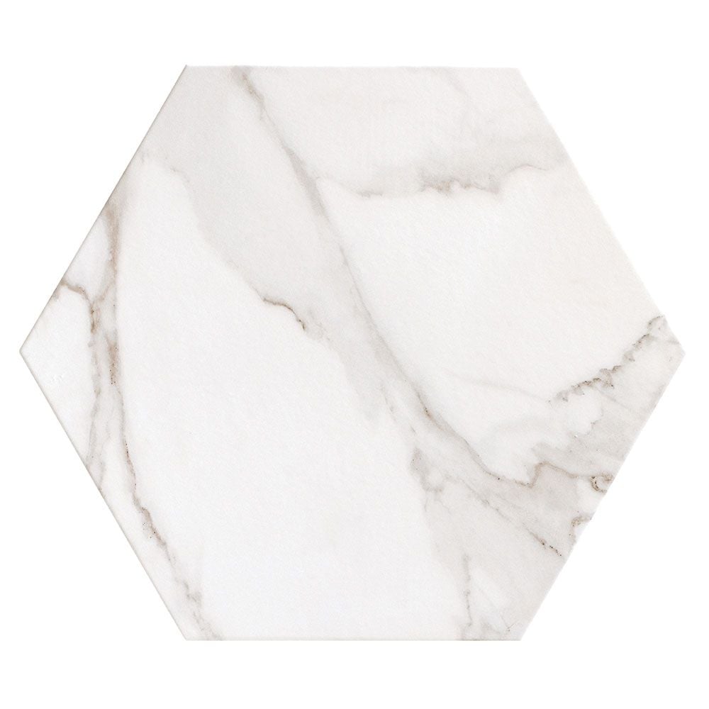 Belluna Marble Effect Matt 480x560mm Hexagon Tiles TilesDecor