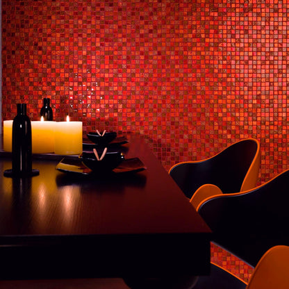 Atenea Red Mosaic Tile TilesDecor