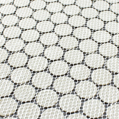 Blanc Penny Gloss Mosaic Tile Mosafil TM35358 Axel Knopf 100N