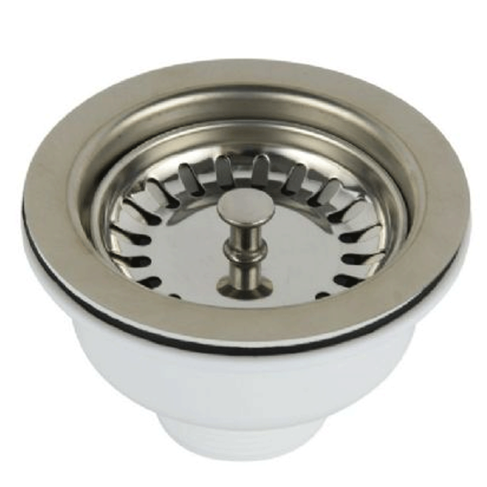 Ellsi Basket Strainer without Overflow - Chrome, PDT-000064 Ellsi