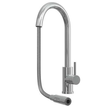 Ellsi Cato Pull Out Single Lever Kitchen Sink Mixer Tap with Swivel Spout - Chrome, PDT-000452 Ellsi