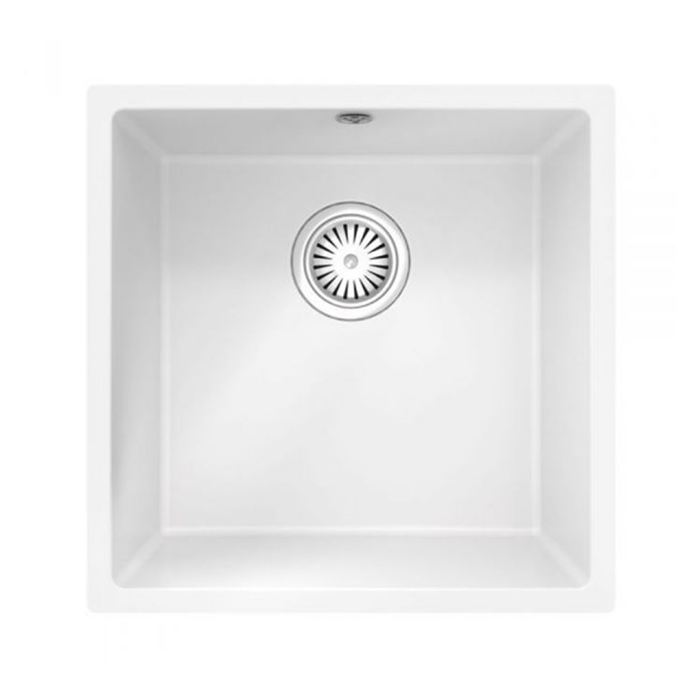 ELLSI Comite Matt White Single Bowl Inset/Undermounted Sink, PDT-000095 Ellsi