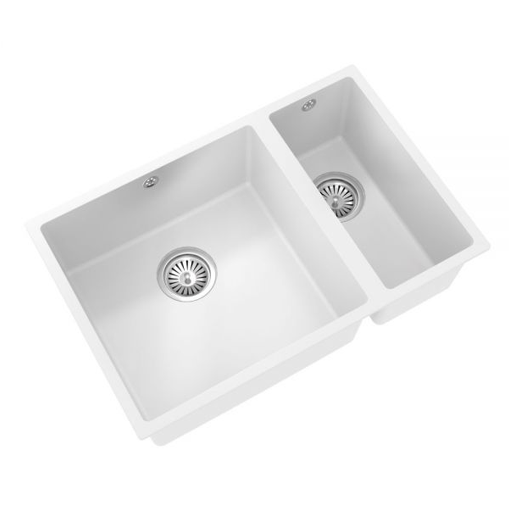 ELLSI Comite Matt White 1.5 Bowl Inset/Undermounted Sink, PDT-000096 Ellsi
