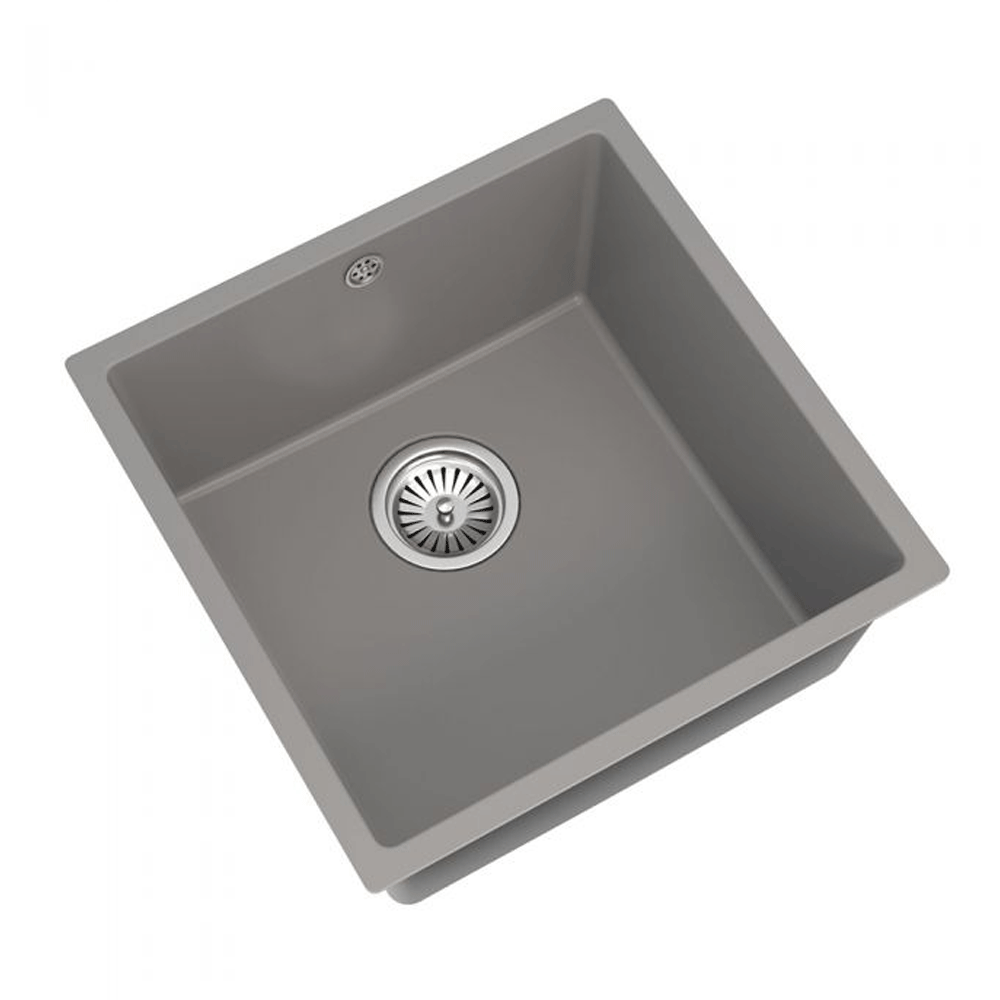 ELLSI Comite Matt Grey Single Bowl Inset/Undermounted Sink, PDT-000097 Ellsi