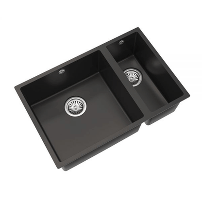ELLSI Comite Matt Black 1.5 Bowl Inset/Undermounted Sink, PDT-000100 Ellsi