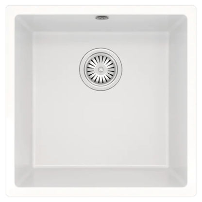 ELLSI Comite Gloss White Single Bowl Inset/Undermounted Sink, PDT-000103 Ellsi