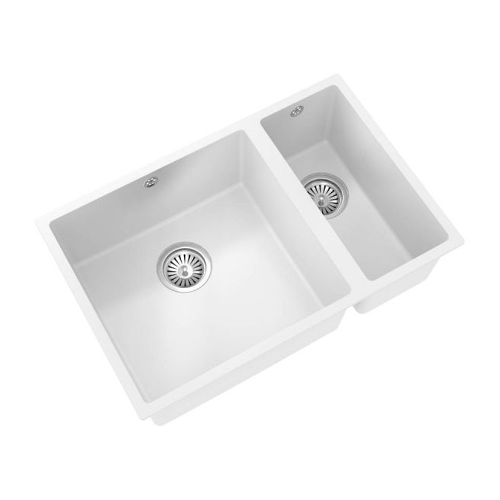 ELLSI Comite Gloss White 1.5 Bowl Inset/Undermounted Sink, PDT-000104 Ellsi