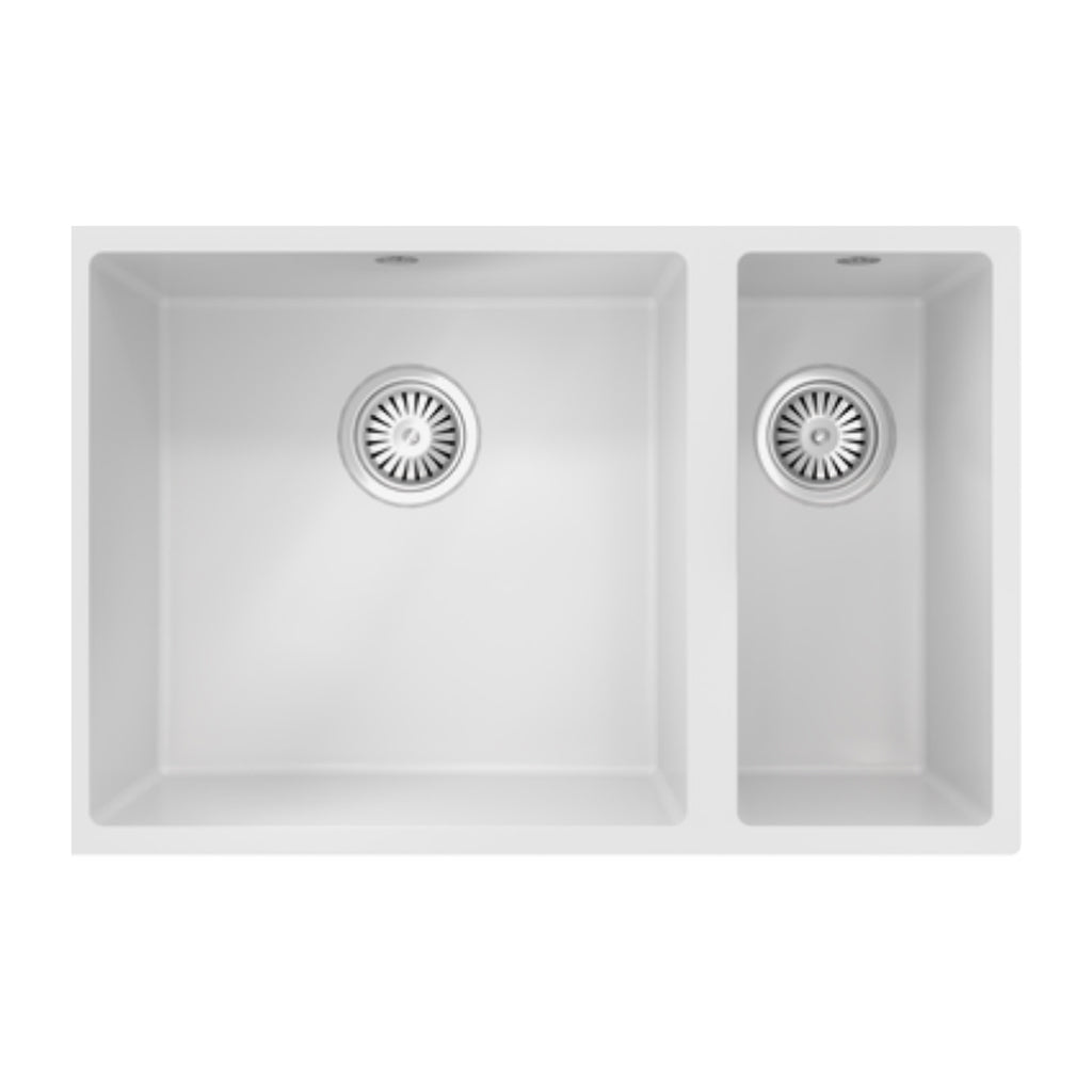 ELLSI Comite Gloss White 1.5 Bowl Inset/Undermounted Sink, PDT-000104 Ellsi