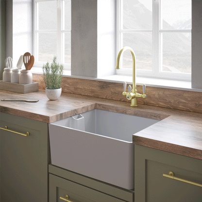 ELLSI Comite White Belfast Sink, PDT-000258 Ellsi