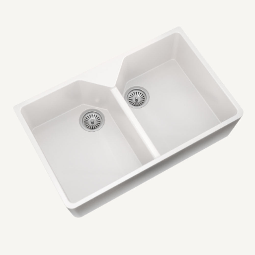 ELLSI Comite White Double Butler/Belfast Sink, PDT-000259 Ellsi
