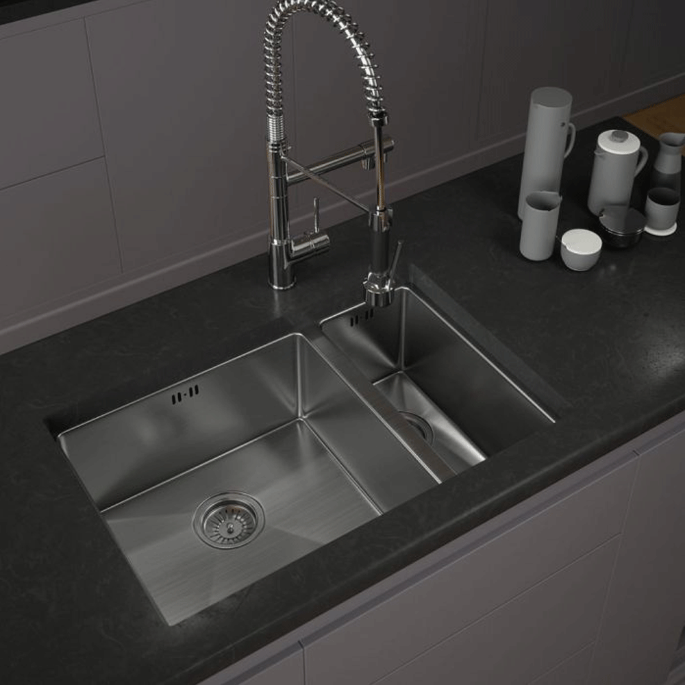 Ellsi Elite Undermounted Stainless Steel 1.5 Bowl Sink, PDT-000079 Ellsi