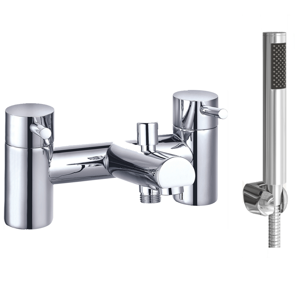 Ellsi Juke Bath Shower Mixer Tap with Shower Handset and Holder - Chrome, PDT-000337 Ellsi
