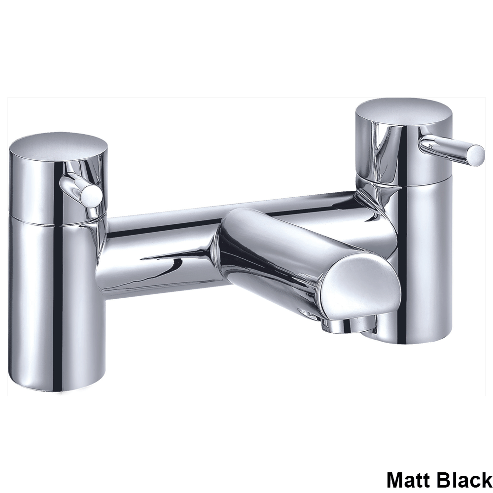 Ellsi Juke Bath Filler Tap - Matt Black, PDT-000703 Ellsi