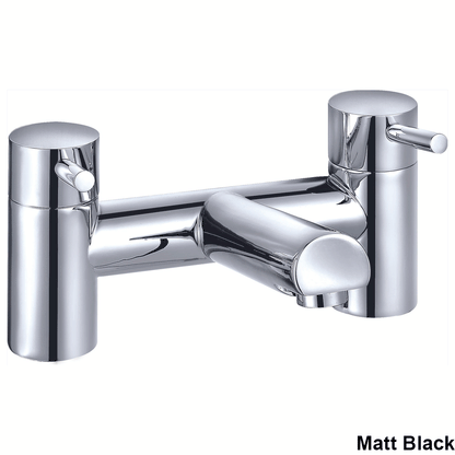 Ellsi Juke Bath Filler Tap - Matt Black, PDT-000703 Ellsi