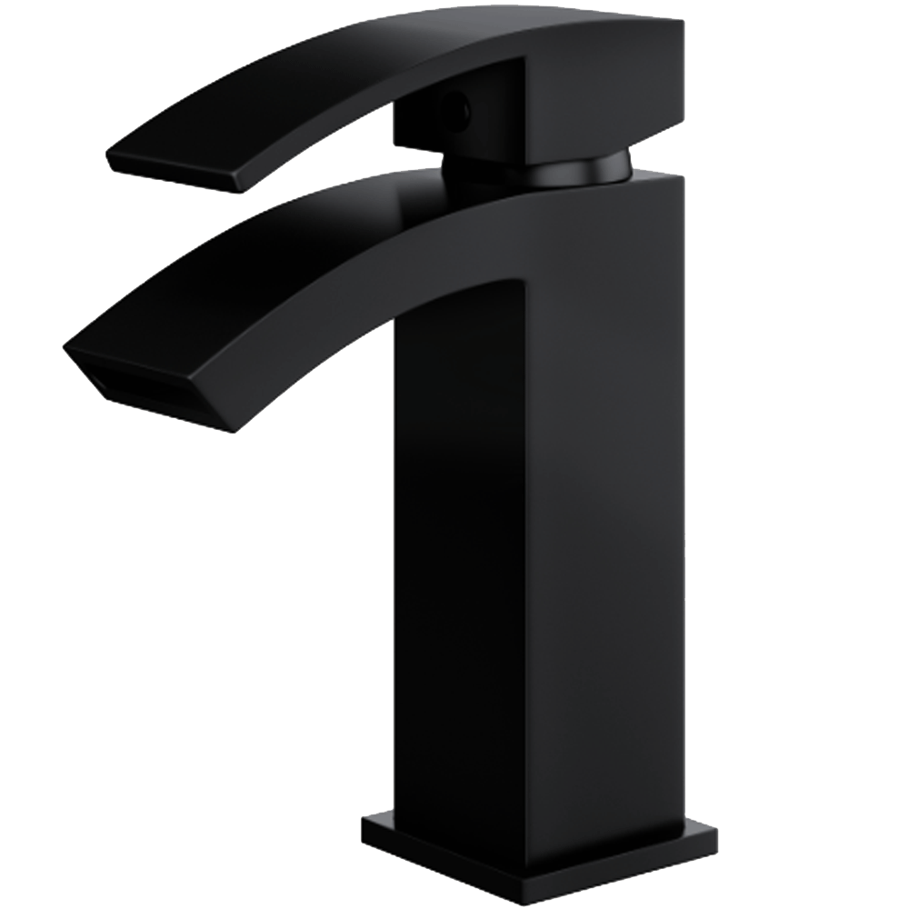 Ellsi Kinlin Mono Basin Mixer Tap - Matt Black, PDT-000363 Ellsi